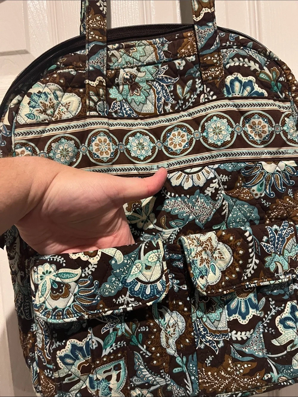 Vera Bradley Quilted Floral Tote Bag in 2009 pattern.
